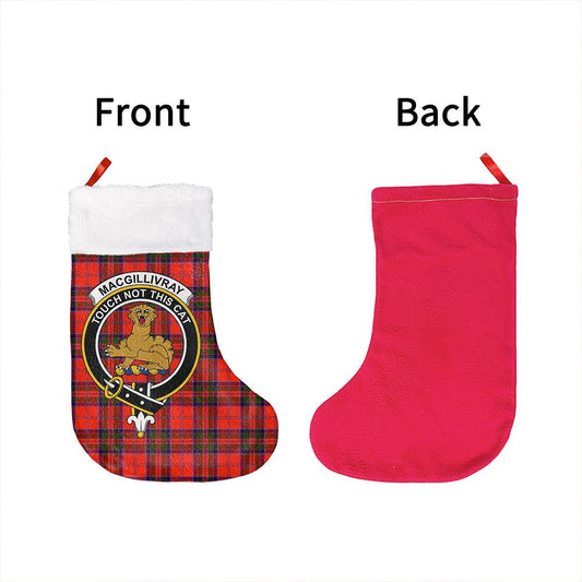 MacGillivray Modern Tartan Classic Crest Christmas Sock