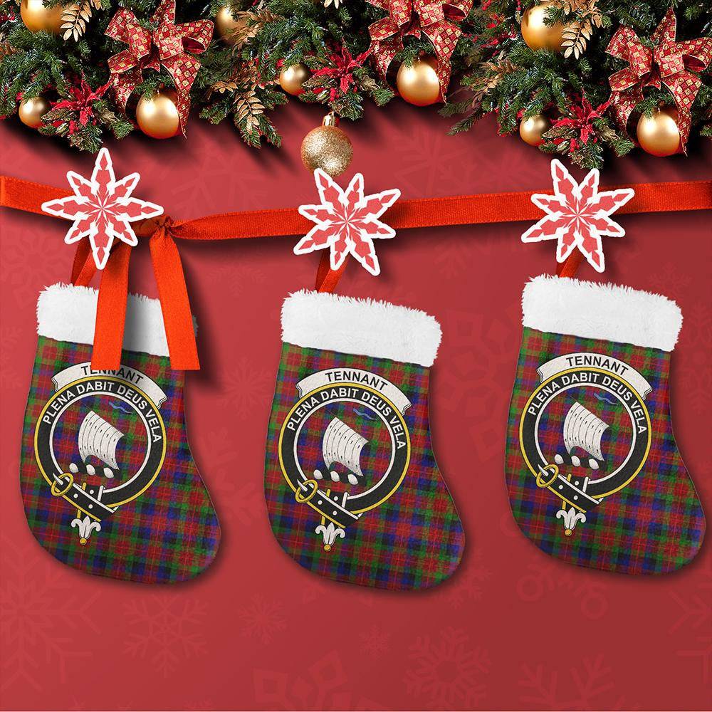 Tennant Tartan Classic Crest Christmas Sock