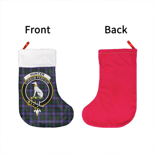 Hunter Modern Tartan Classic Crest Christmas Sock