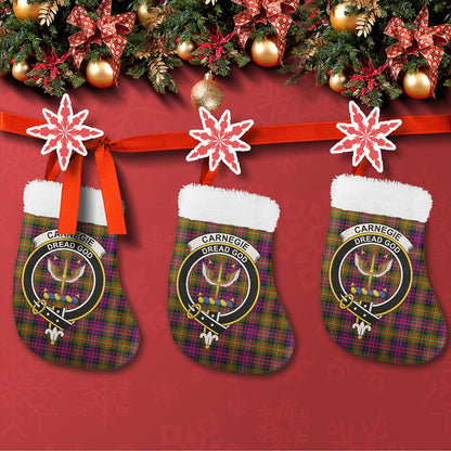 Carnegie Modern Tartan Classic Crest Christmas Sock