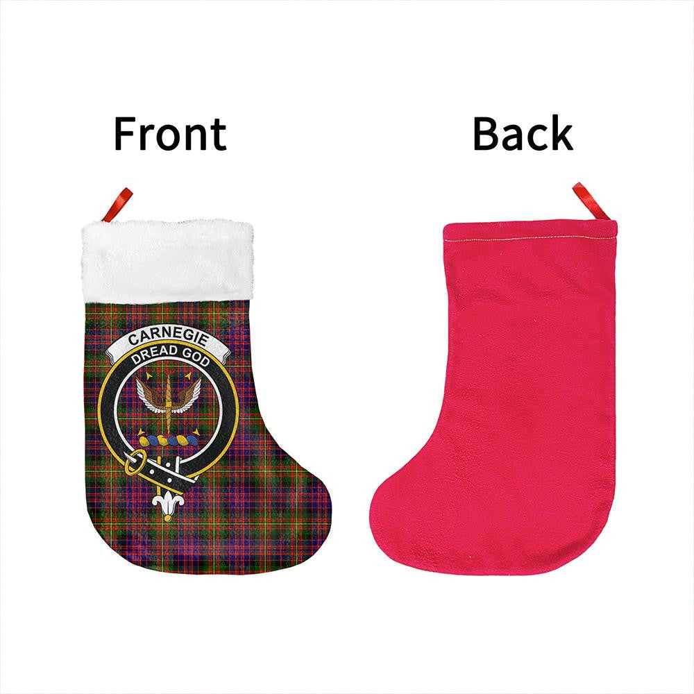 Carnegie Modern Tartan Classic Crest Christmas Sock