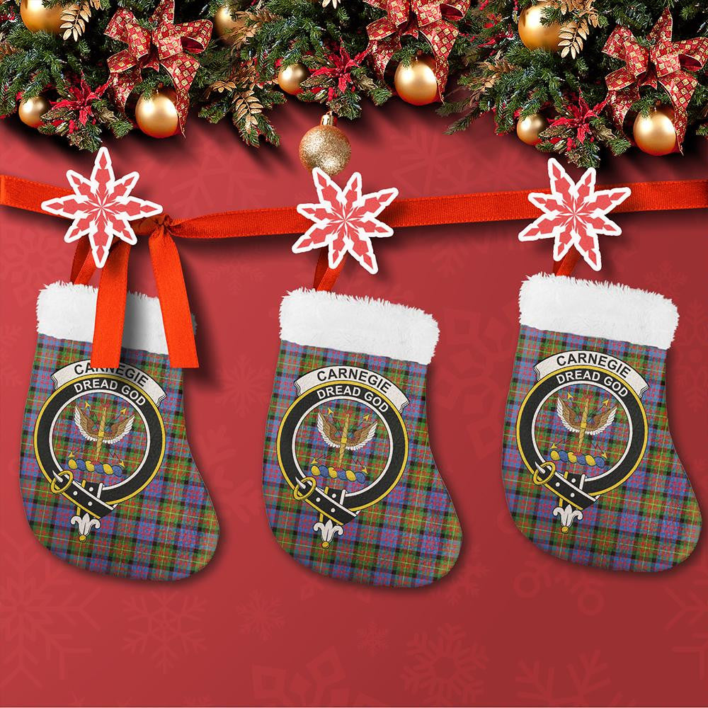 Carnegie Ancient Tartan Classic Crest Christmas Sock