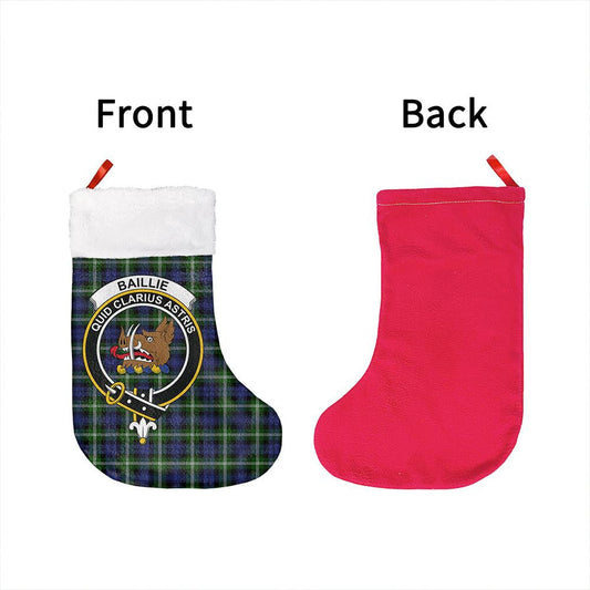 Baillie Modern Tartan Classic Crest Christmas Sock