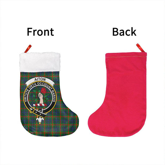 Aiton Tartan Classic Crest Christmas Sock