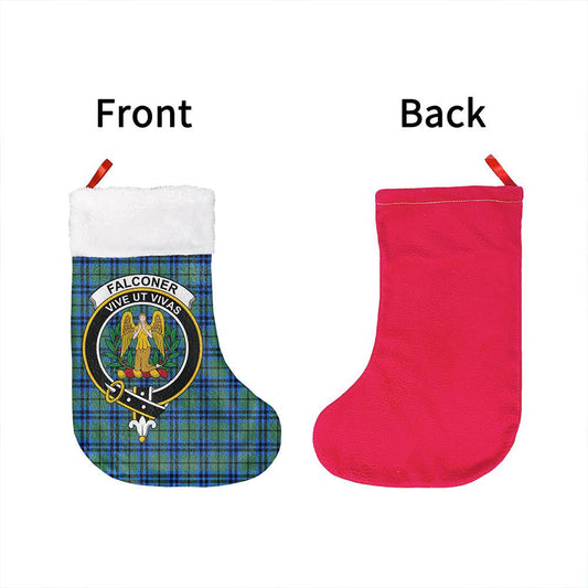 Falconer Tartan Classic Crest Christmas Sock