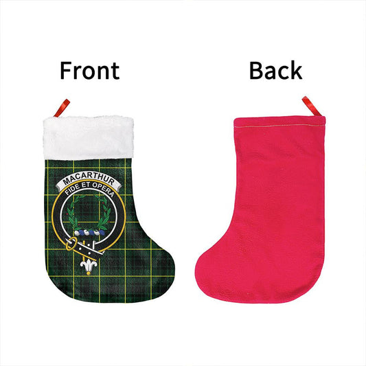 MacArthur Modern Tartan Classic Crest Christmas Sock