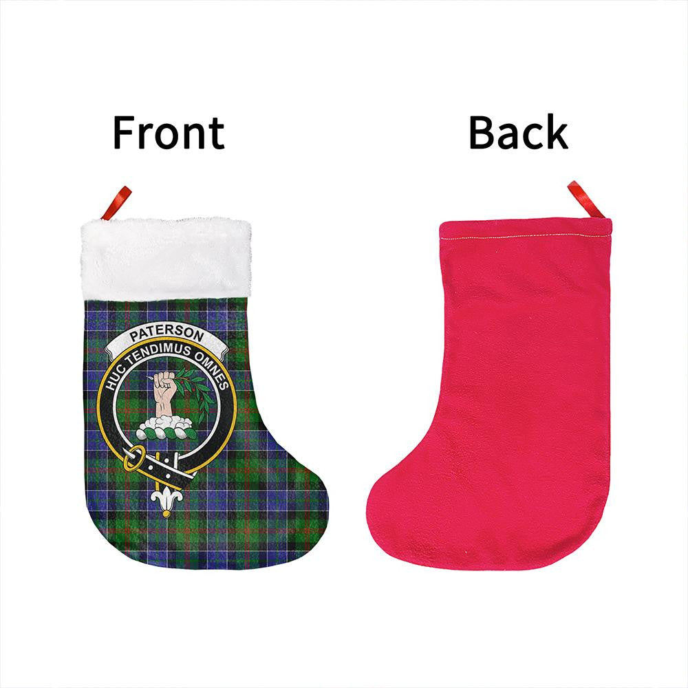 Paterson Tartan Classic Crest Christmas Sock