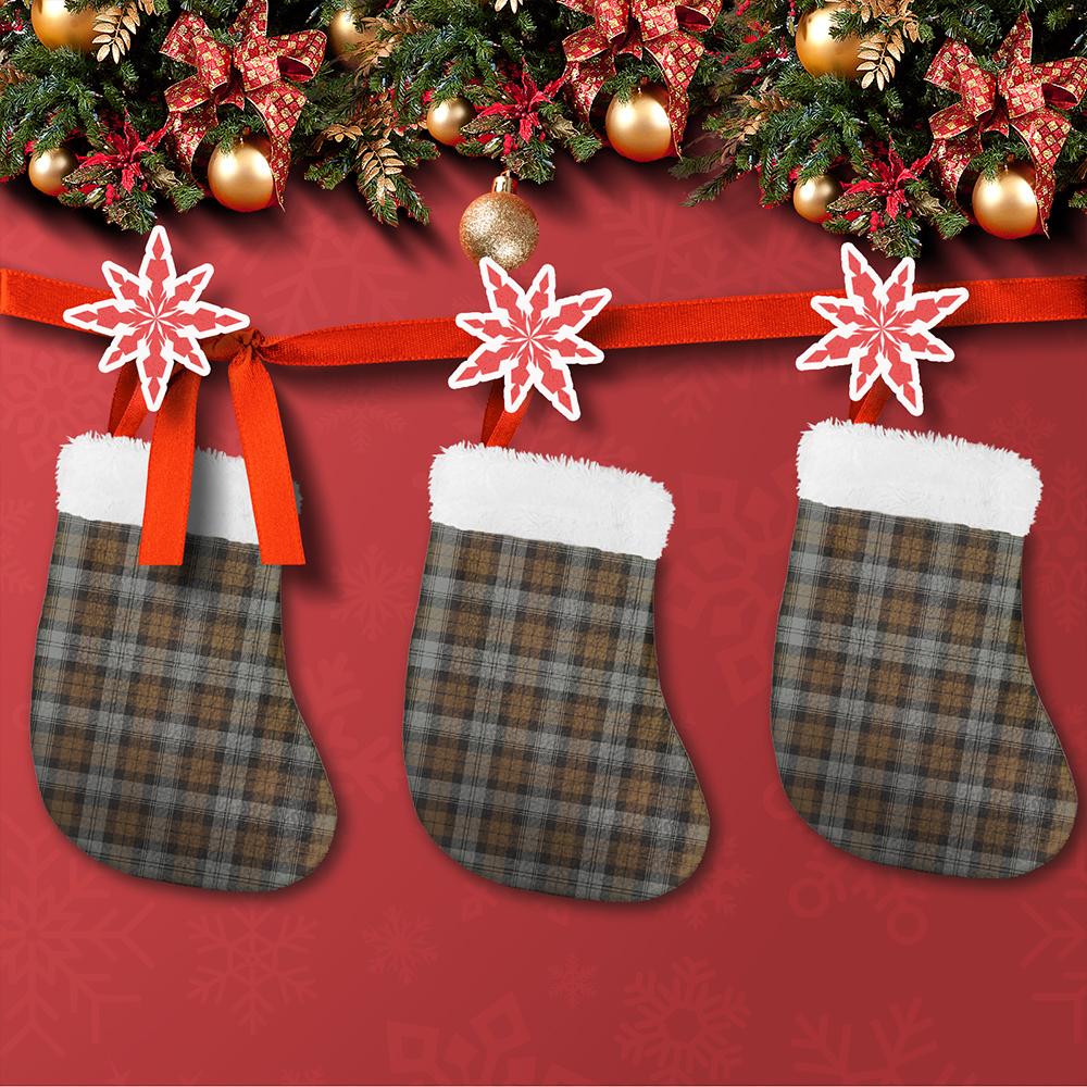 BlackWatch Weathered Tartan Classic Christmas Sock