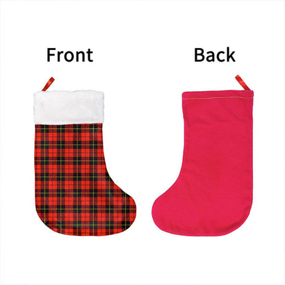 Wallace Hunting Red Tartan Classic Christmas Sock