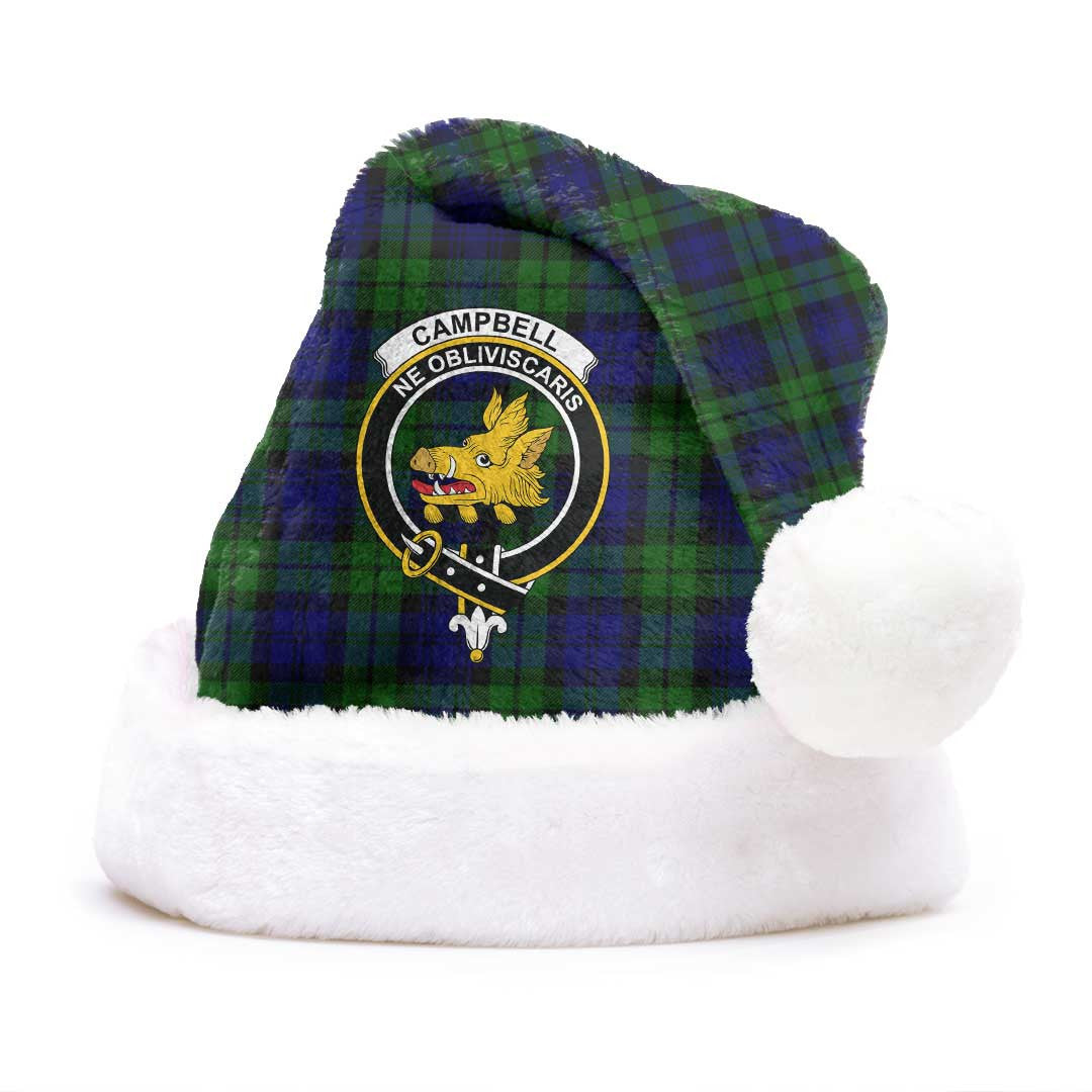 Campbell Modern Tartan Crest Christmas Hat