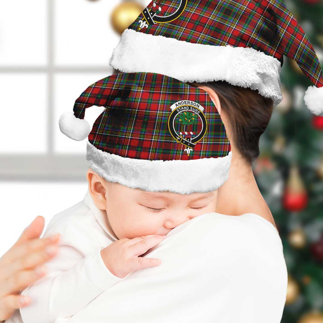 Anderson of Arbrake Tartan Crest Christmas Hat