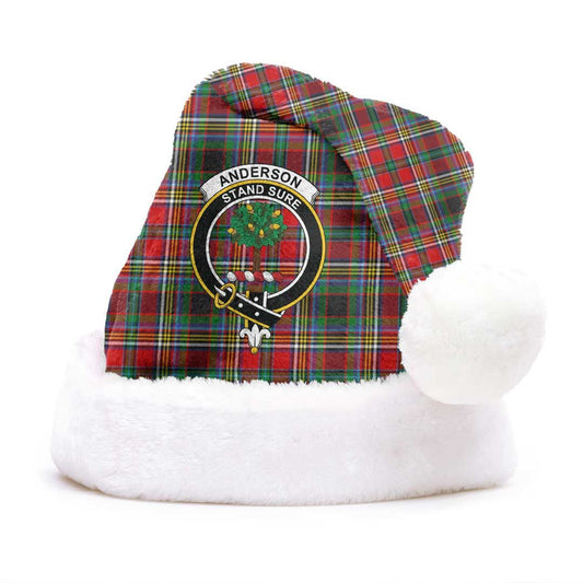 Anderson of Arbrake Tartan Crest Christmas Hat
