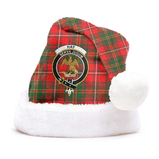 Hay Modern Tartan Crest Christmas Hat