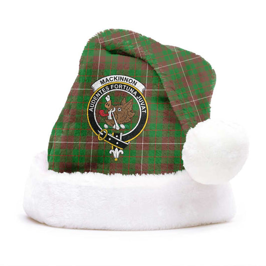 MacKinnon Hunting Modern Tartan Crest Christmas Hat