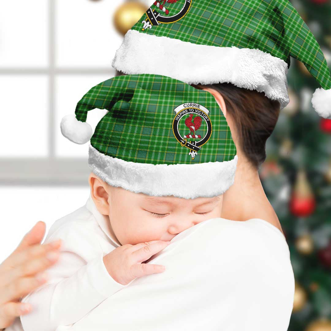 Currie Tartan Crest Christmas Hat