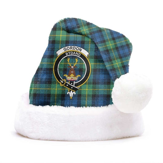 Gordon Ancient Tartan Crest Christmas Hat