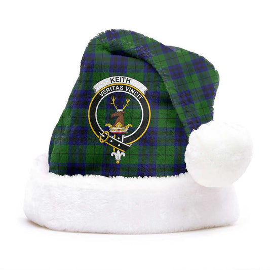 Keith Modern Tartan Crest Christmas Hat