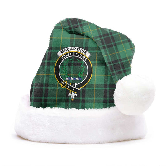 MacArthur Ancient Tartan Crest Christmas Hat