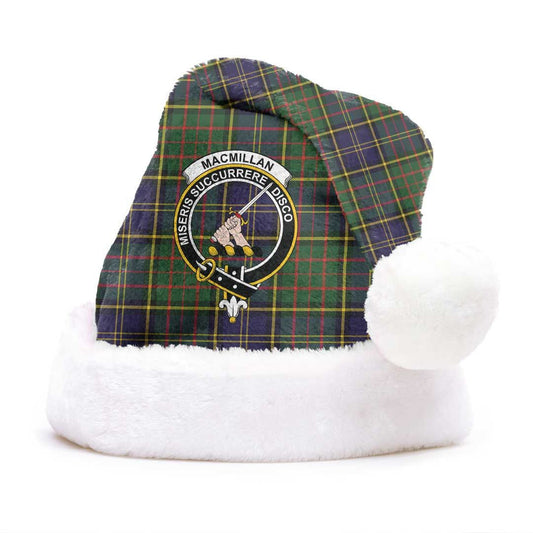 MacMillan Hunting Modern Tartan Crest Christmas Hat