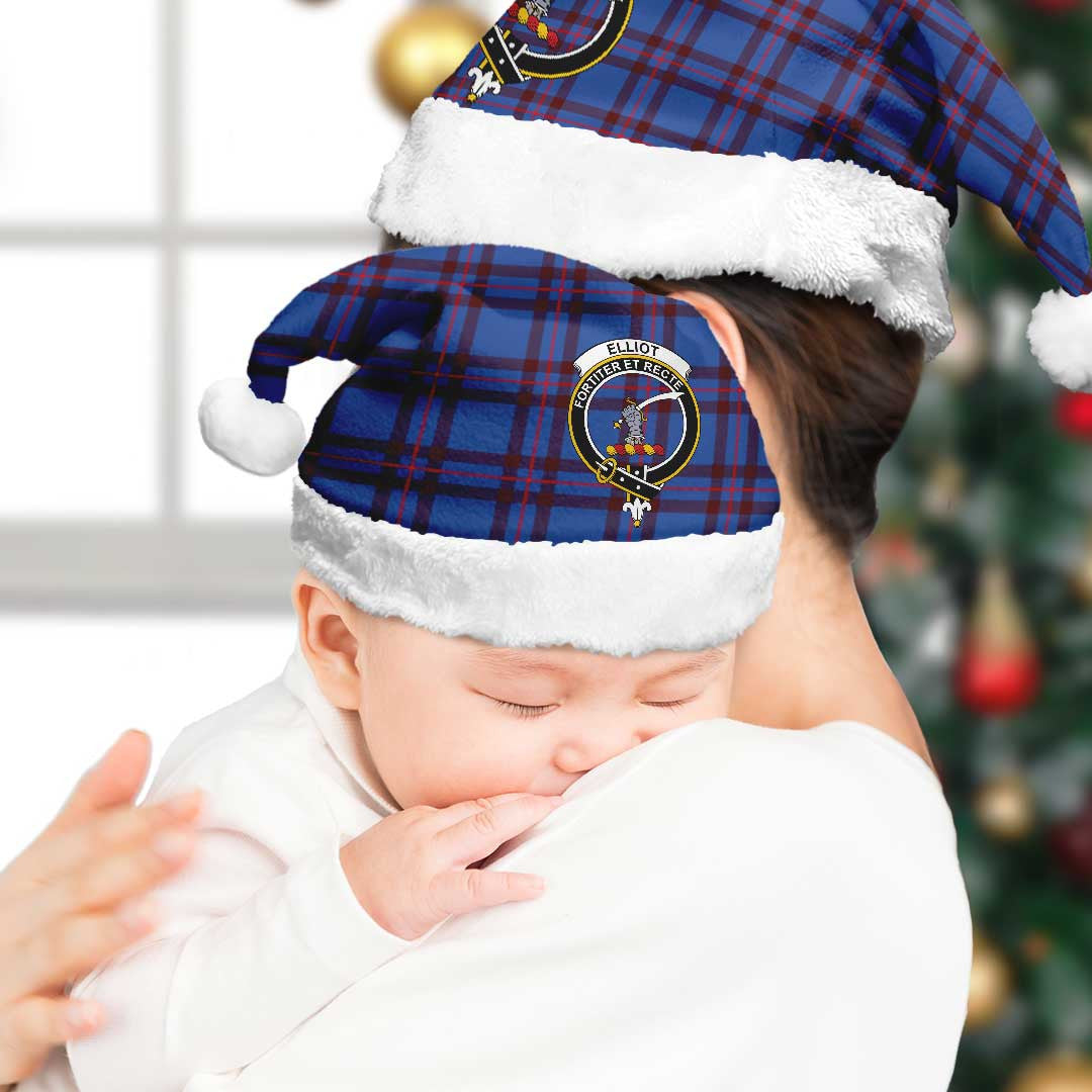 Elliot Modern Tartan Crest Christmas Hat