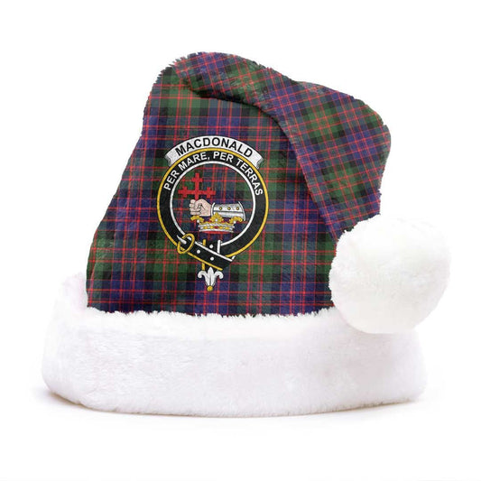 MacDonald Modern Tartan Crest Christmas Hat