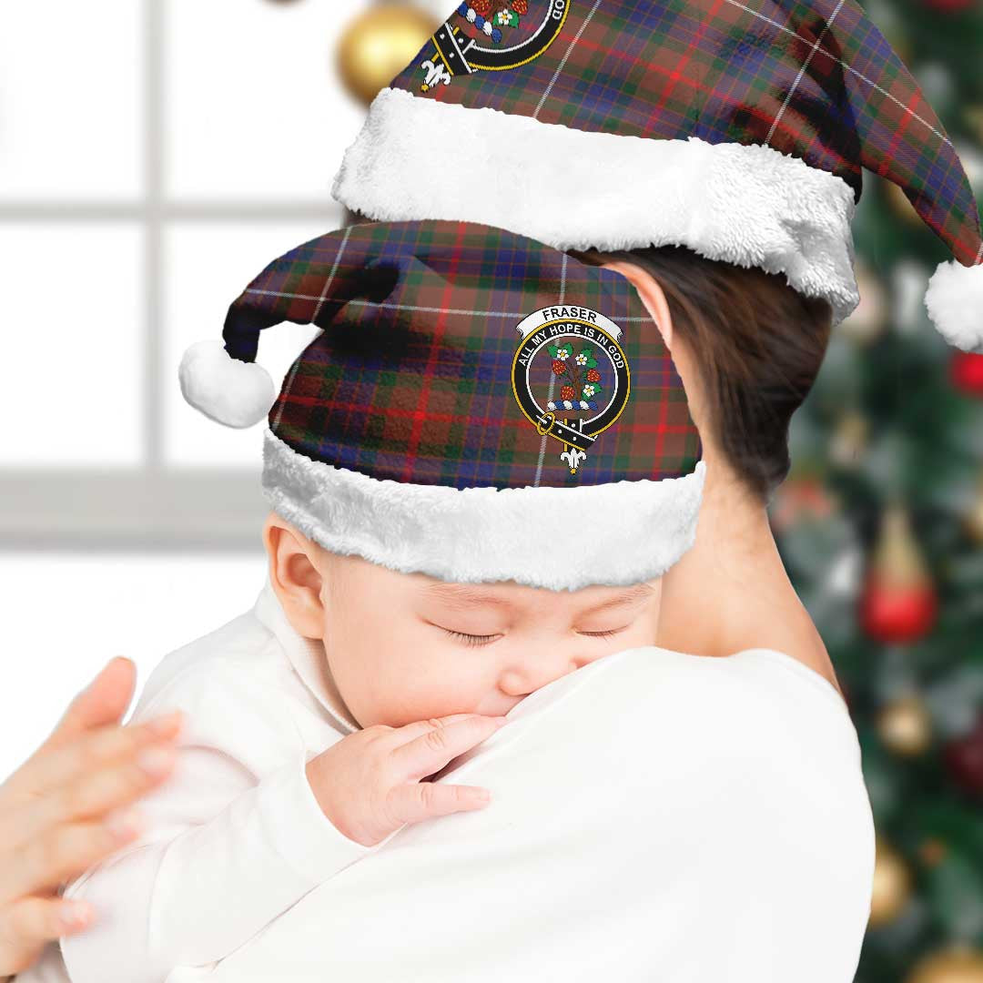 Fraser Hunting Modern Tartan Crest Christmas Hat