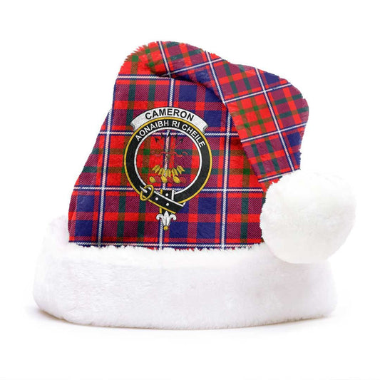 Cameron of Lochiel Modern Tartan Crest Christmas Hat