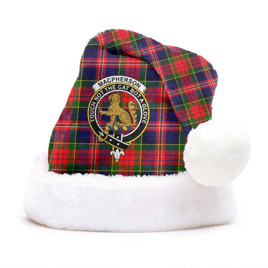 MacPherson Modern Tartan Crest Christmas Hat