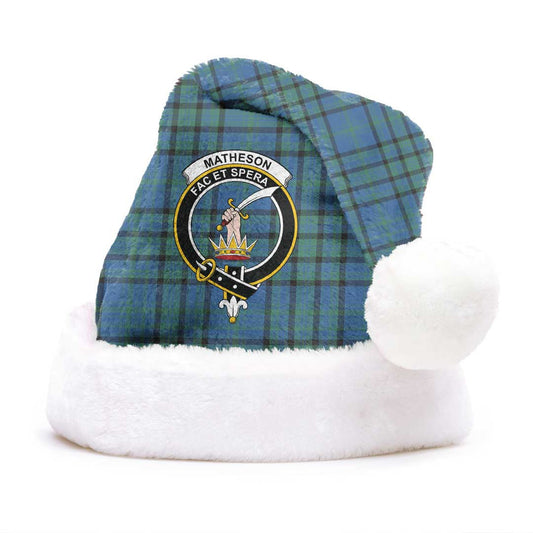 Matheson Hunting Ancient Tartan Crest Christmas Hat