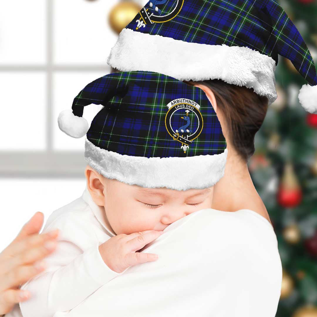 Arbuthnot Modern Tartan Crest Christmas Hat