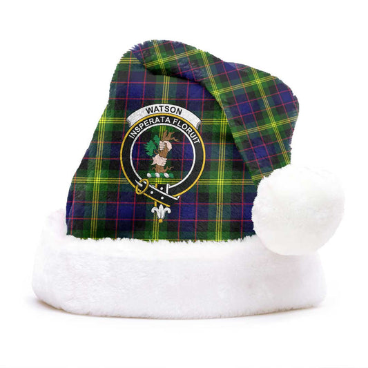 Watson Modern Tartan Crest Christmas Hat