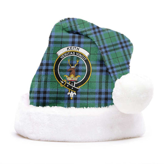 Keith Ancient Tartan Crest Christmas Hat