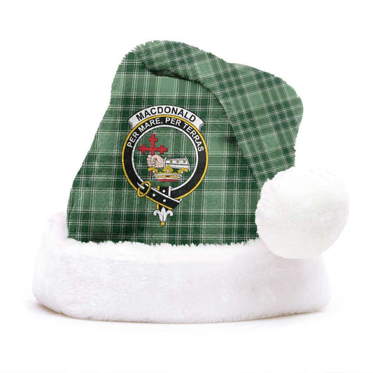 MacDonald Lord of the Isles Hunting Tartan Crest Christmas Hat