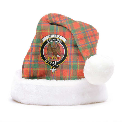 Munro Ancient Tartan Crest Christmas Hat