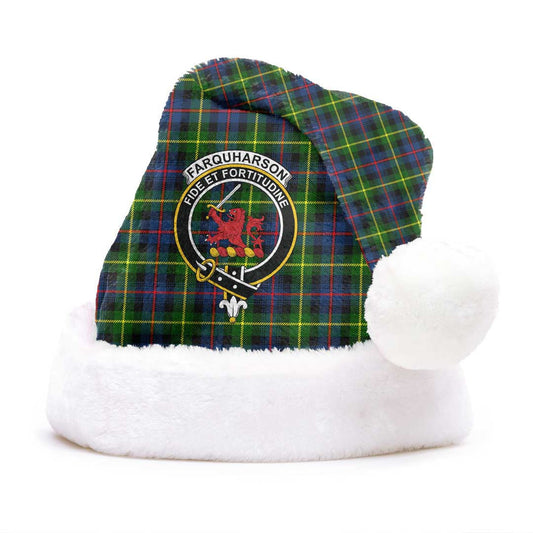 Farquharson Modern Tartan Crest Christmas Hat