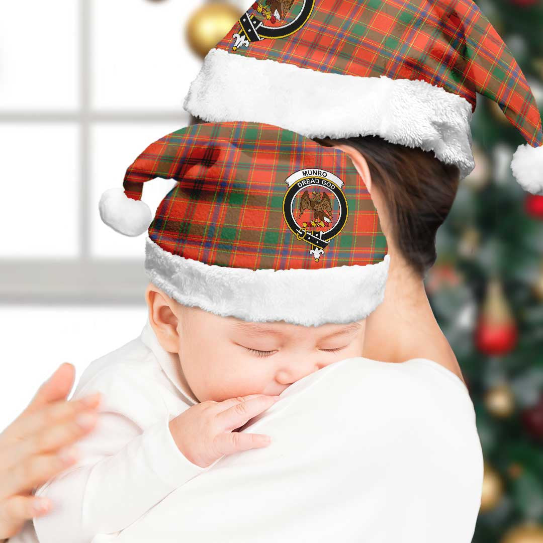 Munro Ancient Tartan Crest Christmas Hat