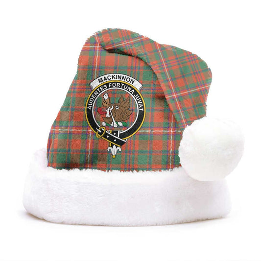 MacKinnon Ancient Tartan Crest Christmas Hat