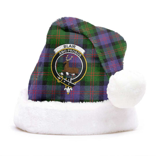 Blair Modern Tartan Crest Christmas Hat