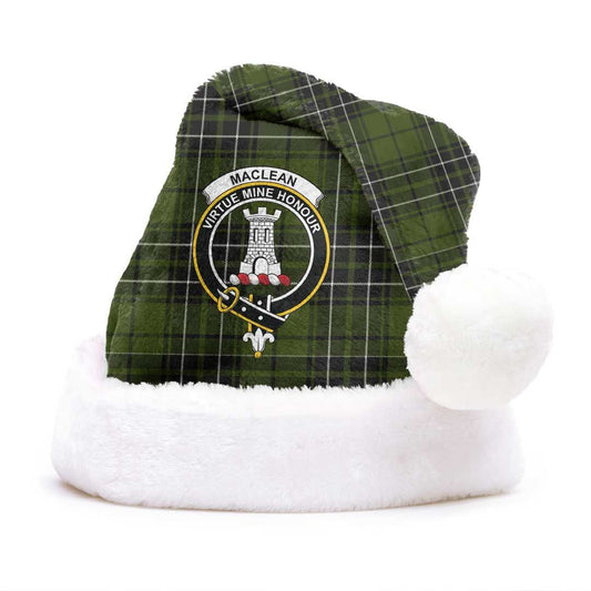 MacLean Hunting Ancient Tartan Crest Christmas Hat