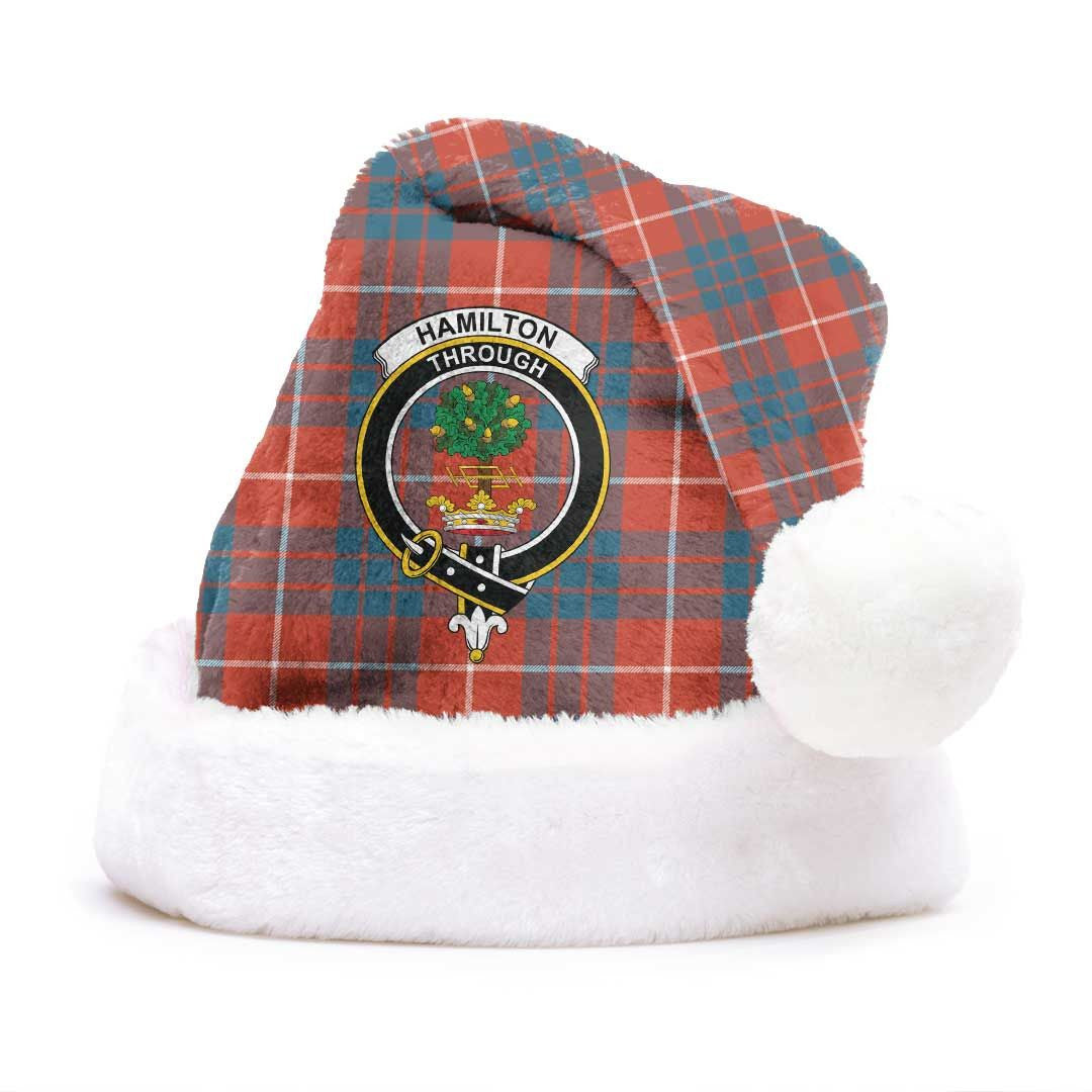 Hamilton Ancient Tartan Crest Christmas Hat