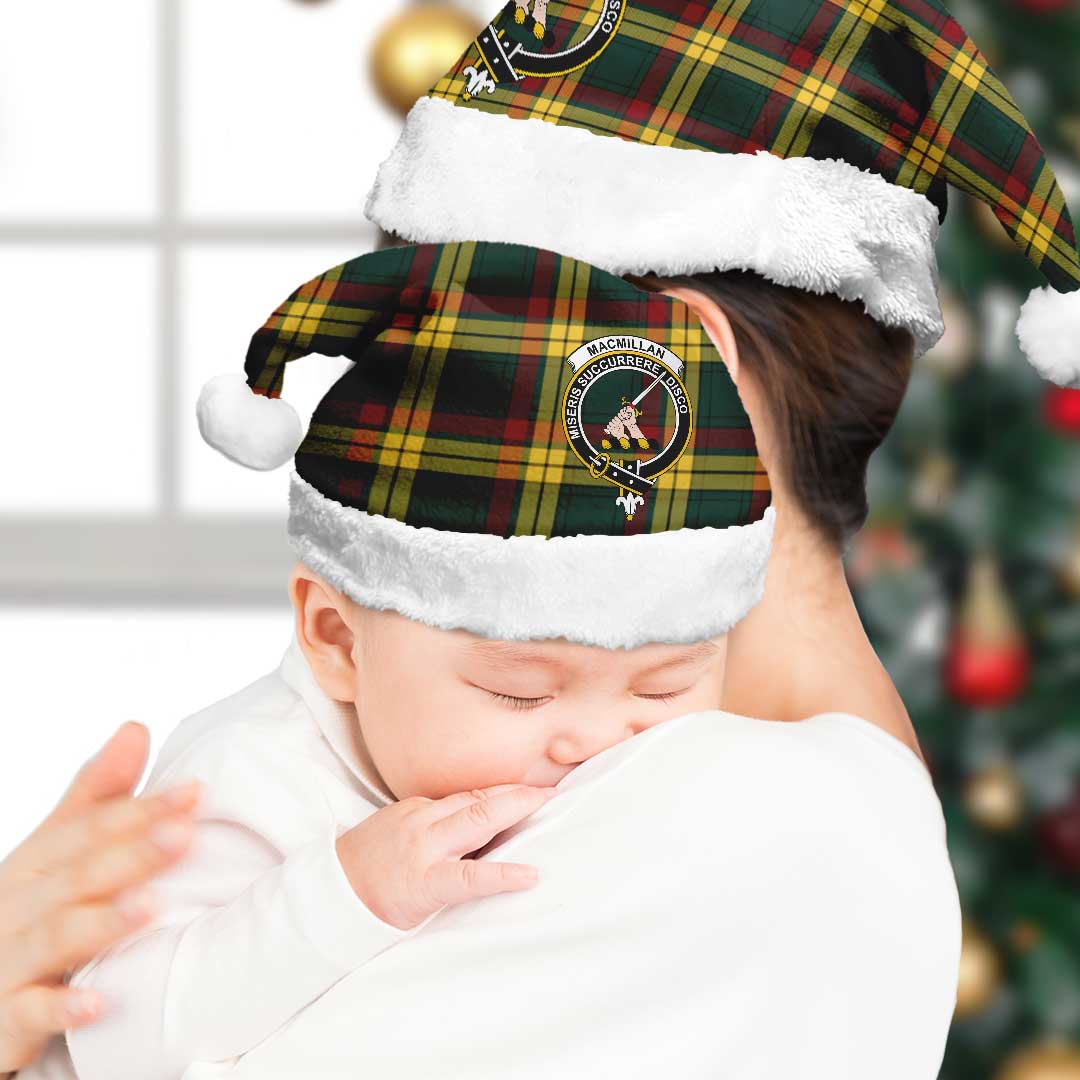 MacMillan Old Modern Tartan Crest Christmas Hat