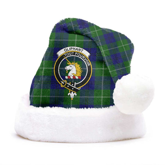 Oliphant Modern Tartan Crest Christmas Hat