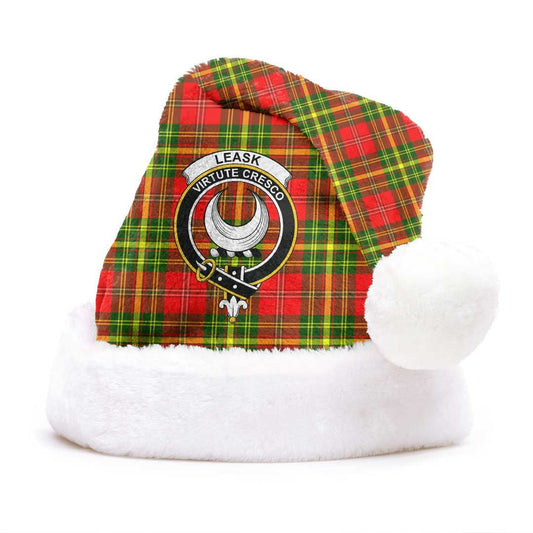 Leask Tartan Crest Christmas Hat