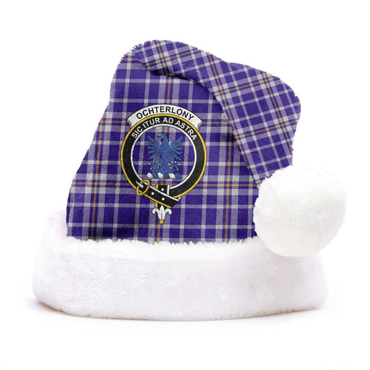 Ochterlony Tartan Crest Christmas Hat