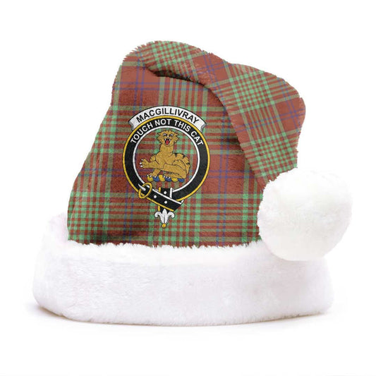 MacGillivray Hunting Ancient Tartan Crest Christmas Hat