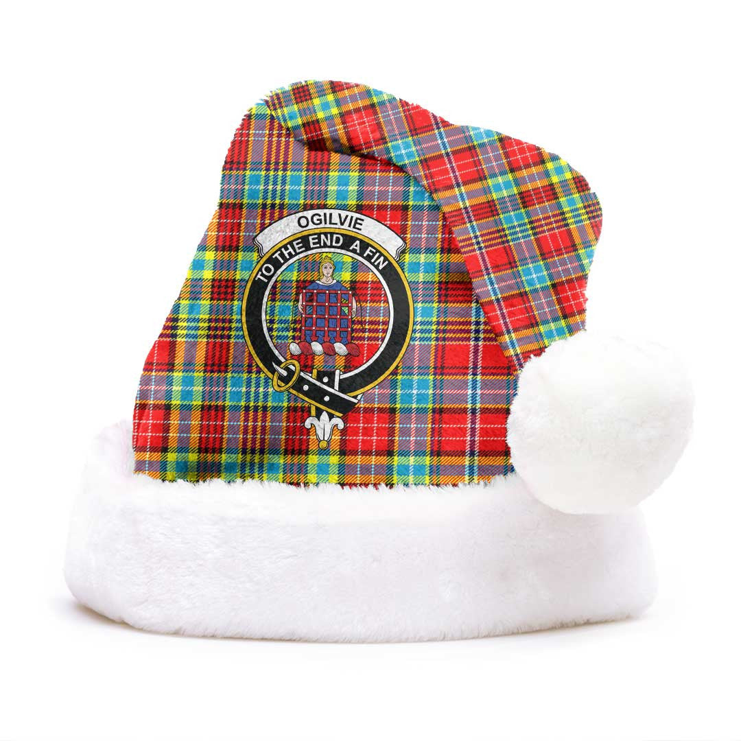 Ogilvie Hunting Ancient Tartan Crest Christmas Hat