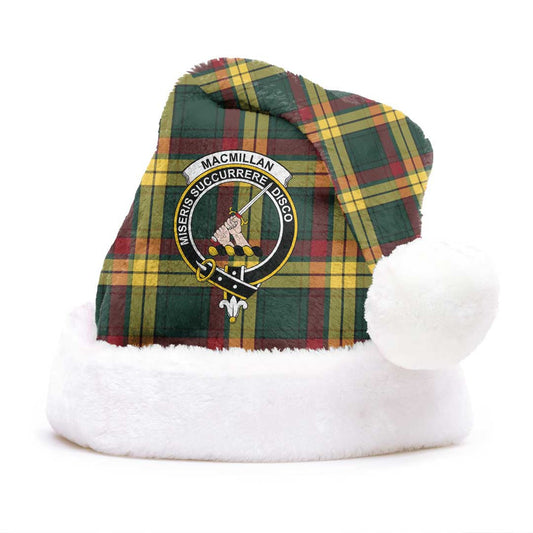 MacMillan Old Modern Tartan Crest Christmas Hat