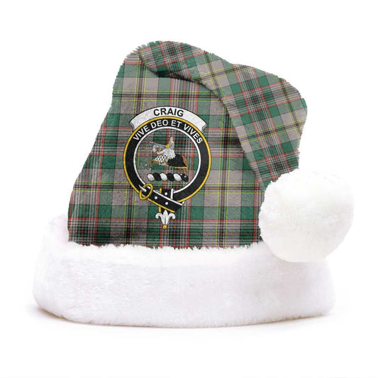 Craig Ancient Tartan Crest Christmas Hat