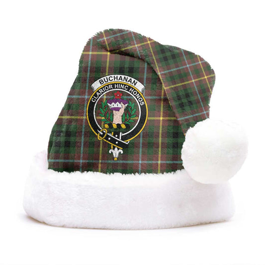 Buchanan Hunting Tartan Crest Christmas Hat