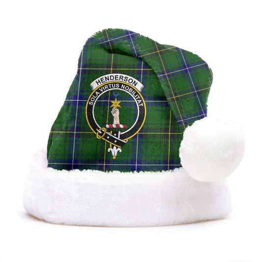 Henderson Modern Tartan Crest Christmas Hat